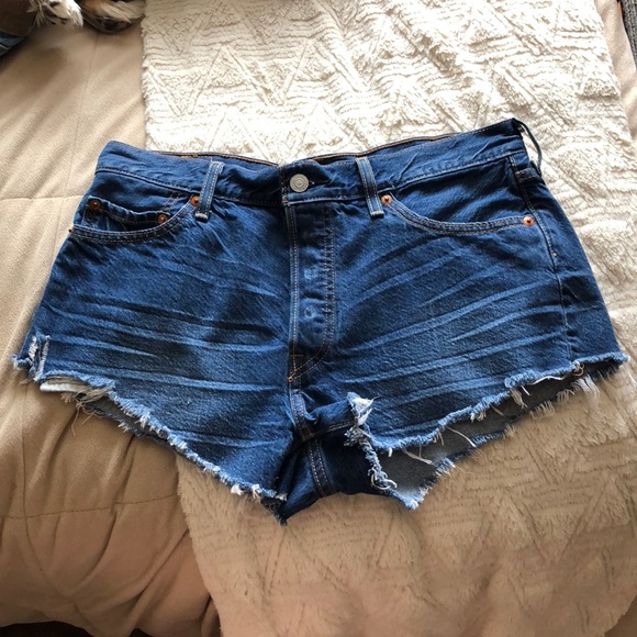 Levi's Pants - Levi’s 501 Button Up Cheeky Denim Shorts